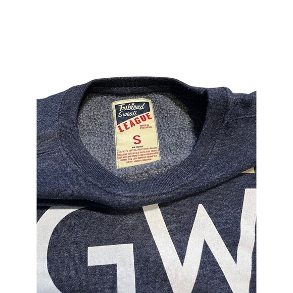 George Washington University GW League Brand Sweatshirt Mens Size Small Triblend - Picture 2 of 6
